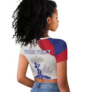 Personalised Haiti 222nd Anniversary Independence Day Raglan Cropped T shirt - African Pride