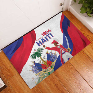 Haiti 222nd Anniversary Independence Day Rubber Doormat - African Pride