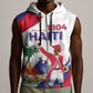 Personalised Haiti 222nd Anniversary Independence Day Sleeveless Zip Hoodie - African Pride