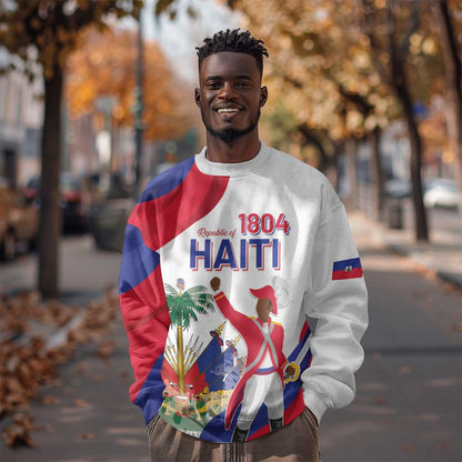 Personalised Haiti 222nd Anniversary Independence Day Sweatshirt - African Pride