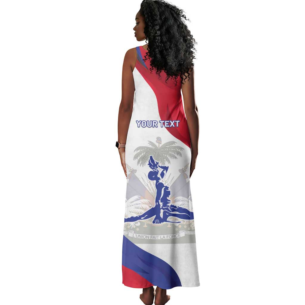Personalised Haiti 222nd Anniversary Independence Day Tank Maxi Dress - African Pride