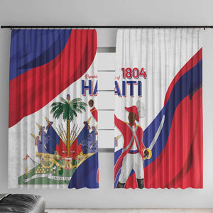 Haiti 222nd Anniversary Independence Day Window Curtain - African Pride