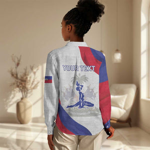 Personalised Haiti 222nd Anniversary Independence Day Women Casual Shirt - African Pride