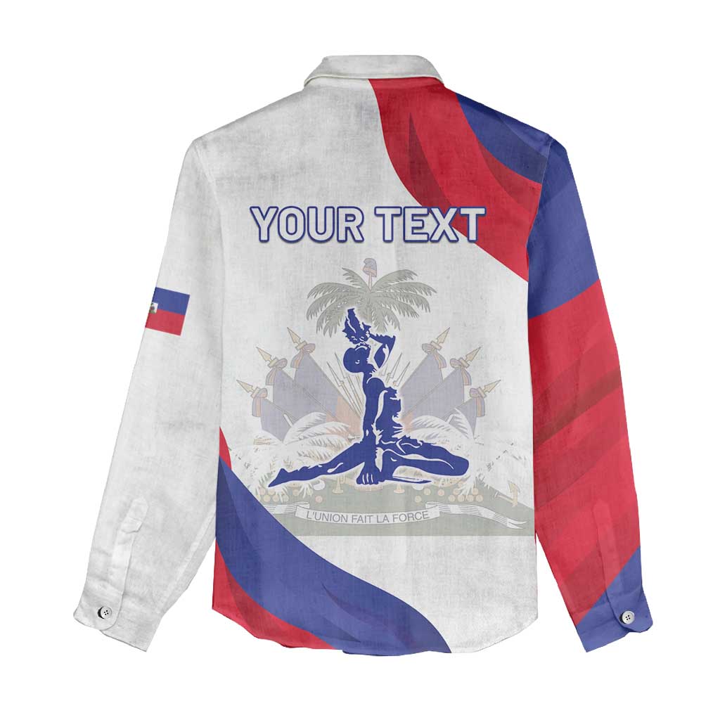 Personalised Haiti 222nd Anniversary Independence Day Women Casual Shirt - African Pride