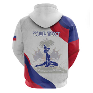 Personalised Haiti 222nd Anniversary Independence Day Zip Hoodie - African Pride