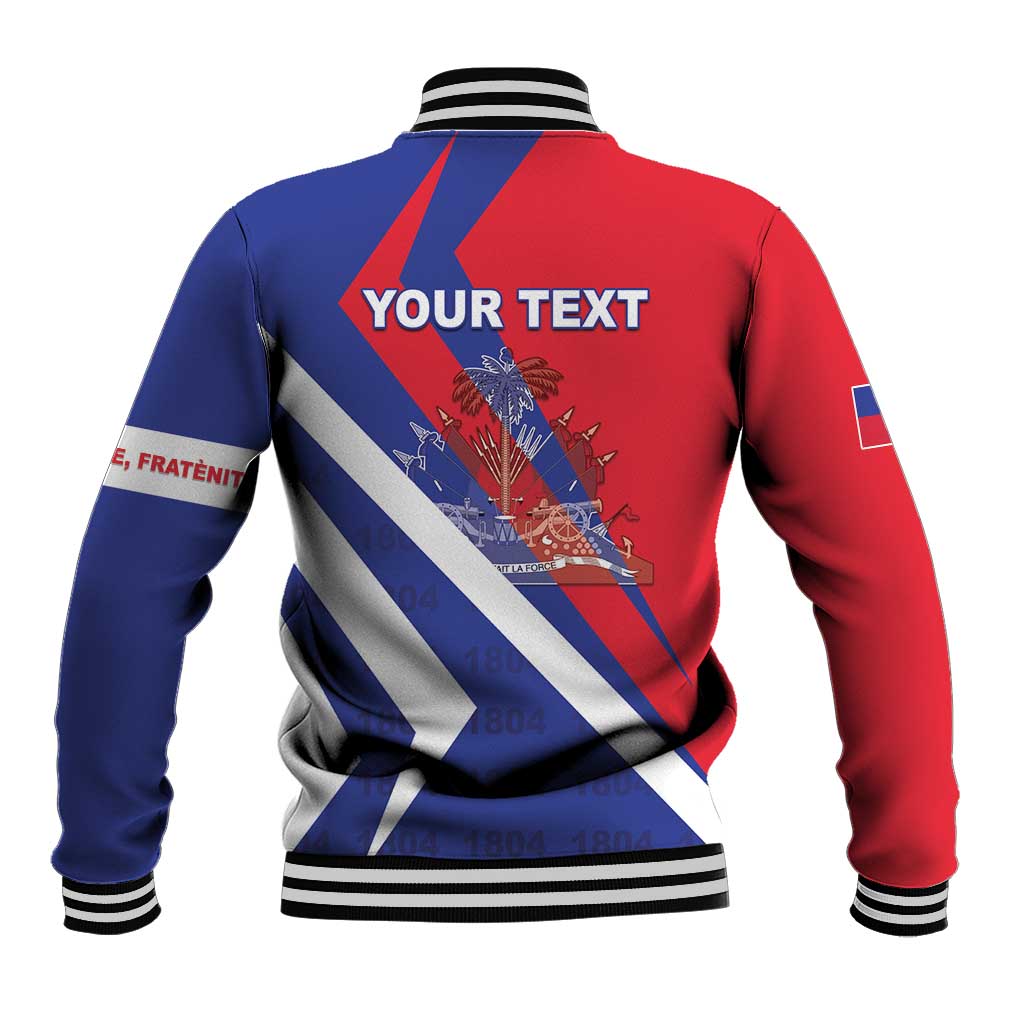 Personalised Haiti 1804 Baseball Jacket Coat Of Arms Simple Style - African Pride