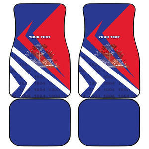 Personalised Haiti 1804 Car Mats Coat Of Arms Simple Style - African Pride