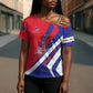 Personalised Haiti 1804 Cross Shoulder Shirt Coat Of Arms Simple Style
