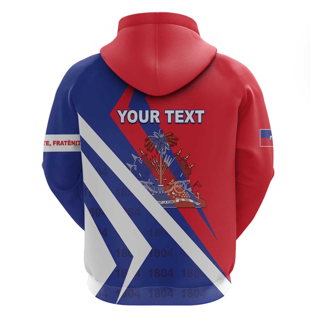 Personalised Haiti 1804 Hoodie Coat Of Arms Simple Style - African Pride