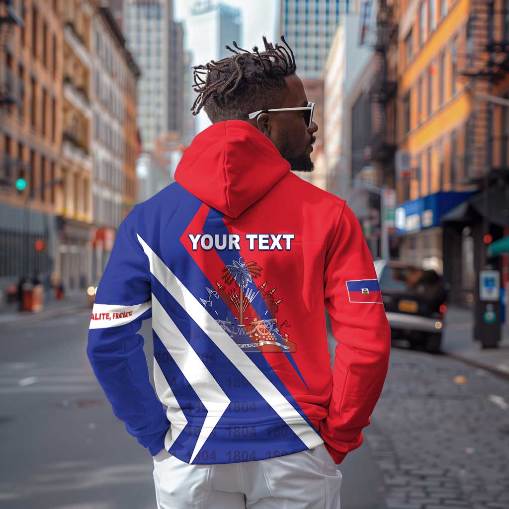 Personalised Haiti 1804 Hoodie Coat Of Arms Simple Style - African Pride