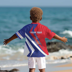 Personalised Haiti 1804 Kid Hawaiian Shirt Coat Of Arms Simple Style - African Pride