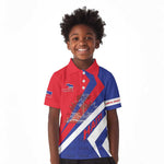 Personalised Haiti 1804 Kid Polo Shirt Coat Of Arms Simple Style - African Pride