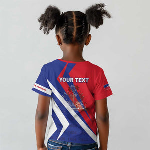 Personalised Haiti 1804 Kid T shirt Coat Of Arms Simple Style - African Pride