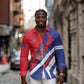 Personalised Haiti 1804 Long Sleeve Button Shirt Coat Of Arms Simple Style - African Pride