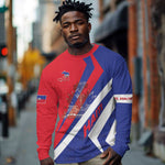 Personalised Haiti 1804 Long Sleeve Shirt Coat Of Arms Simple Style - African Pride