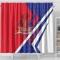 Haiti 1804 Shower Curtain Coat Of Arms Simple Style - African Pride