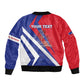Personalised Haiti 1804 Sleeve Zip Bomber Jacket Coat Of Arms Simple Style - African Pride
