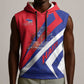 Personalised Haiti 1804 Sleeveless Hoodie Coat Of Arms Simple Style - African Pride