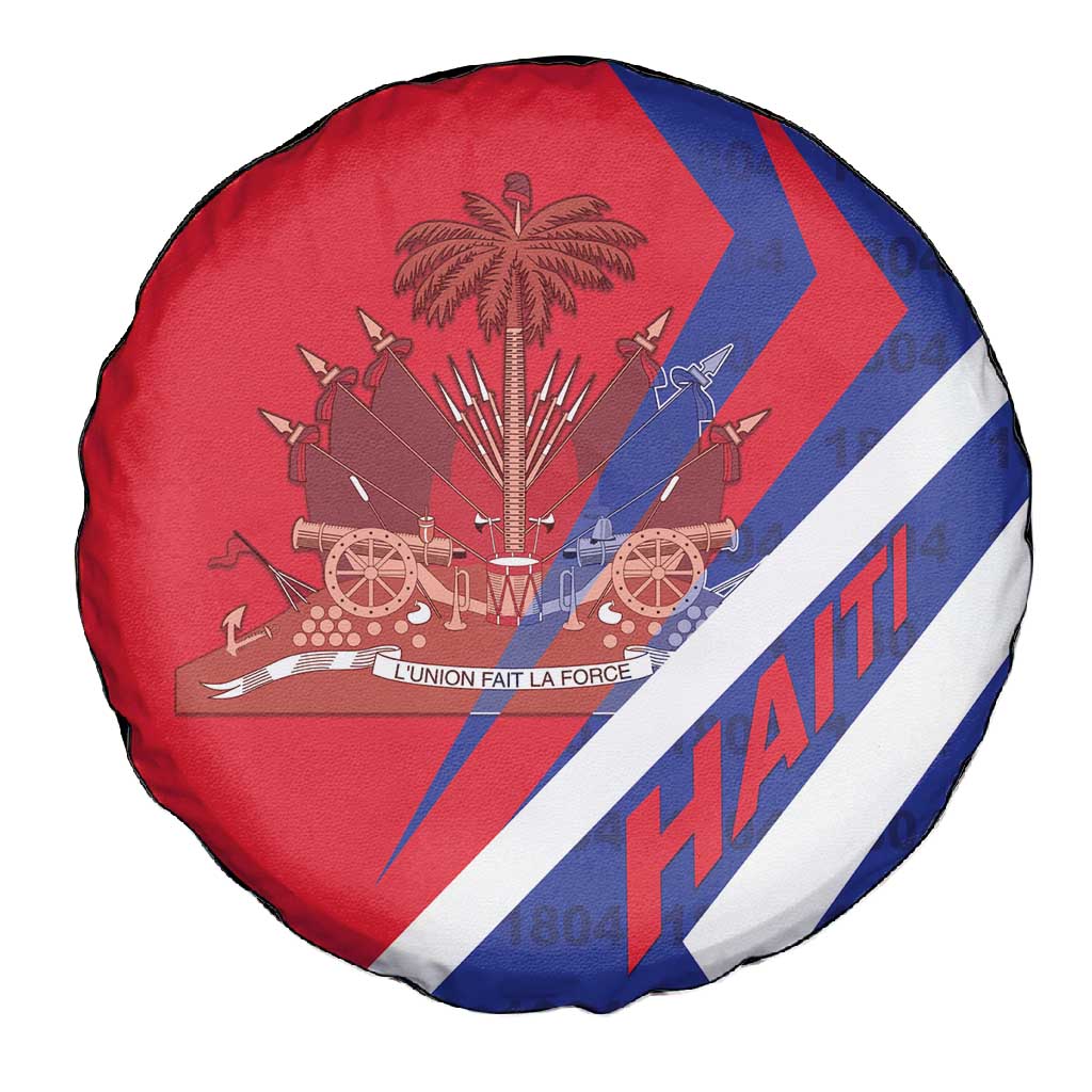 Haiti 1804 Spare Tire Cover Coat Of Arms Simple Style - African Pride
