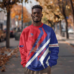 Personalised Haiti 1804 Sweatshirt Coat Of Arms Simple Style - African Pride