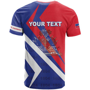 Personalised Haiti 1804 T shirt Coat Of Arms Simple Style - African Pride