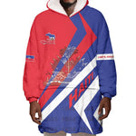 Personalised Haiti 1804 Wearable Blanket Hoodie Coat Of Arms Simple Style - African Pride