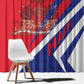 Haiti 1804 Window Curtain Coat Of Arms Simple Style - African Pride