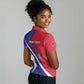 Personalised Haiti 1804 Women Polo Shirt Coat Of Arms Simple Style - African Pride