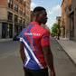 Personalised Haiti 1804 Zipper Polo Shirt Coat Of Arms Simple Style
