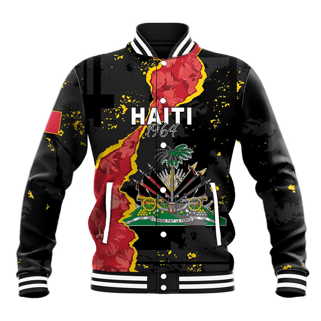 Personalised Haiti 1964 Baseball Jacket Coat Of Arms Unique Style - African Pride