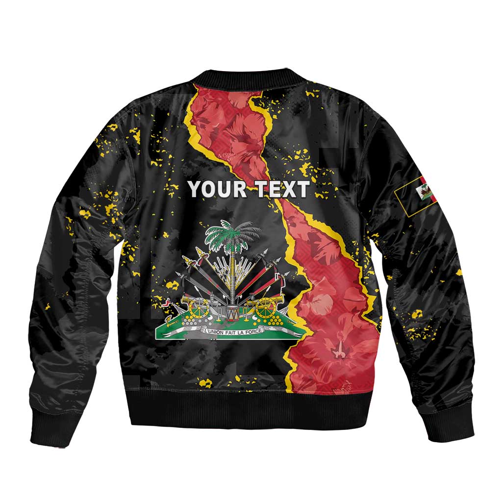 Personalised Haiti 1964 Bomber Jacket Coat Of Arms Unique Style - African Pride