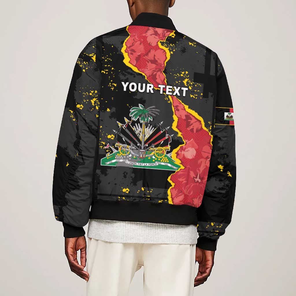 Personalised Haiti 1964 Bomber Jacket Coat Of Arms Unique Style - African Pride
