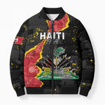 Personalised Haiti 1964 Bomber Puffer Jacket Coat Of Arms Unique Style