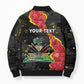 Personalised Haiti 1964 Bomber Puffer Jacket Coat Of Arms Unique Style