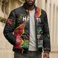 Personalised Haiti 1964 Bomber Puffer Jacket Coat Of Arms Unique Style