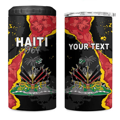 Haiti 1964 4 in 1 Can Cooler Tumbler Coat Of Arms Unique Style - African Pride