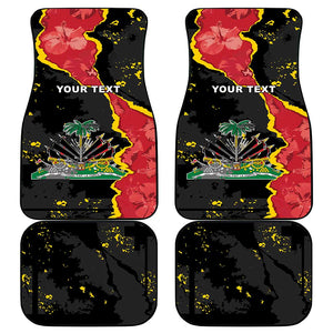 Personalised Haiti 1964 Car Mats Coat Of Arms Unique Style - African Pride