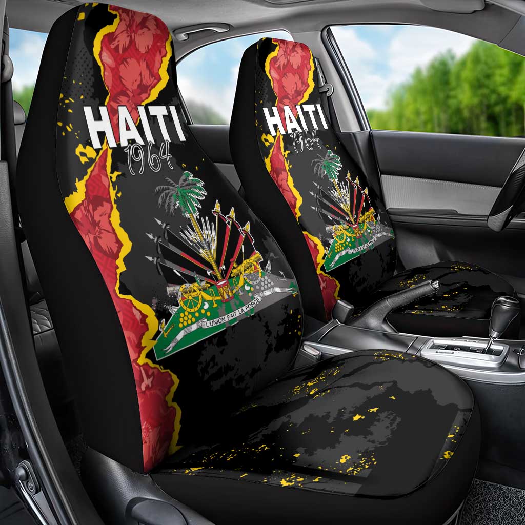 Haiti 1964 Car Seat Cover Coat Of Arms Unique Style - African Pride
