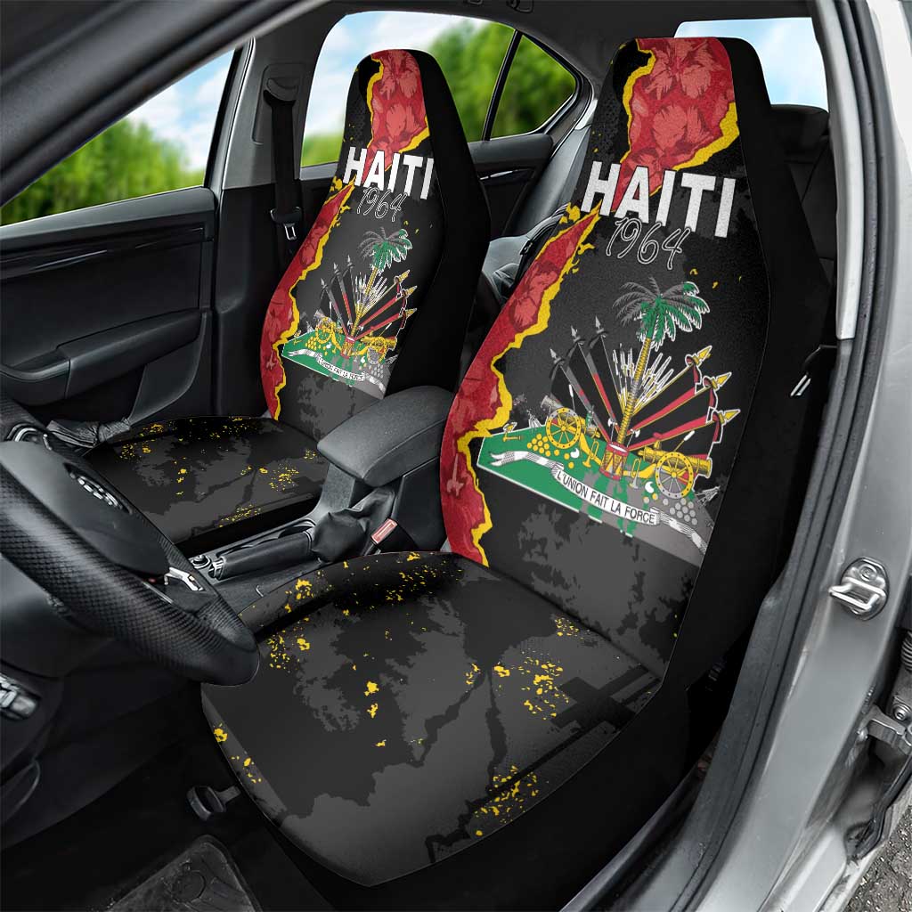 Haiti 1964 Car Seat Cover Coat Of Arms Unique Style - African Pride