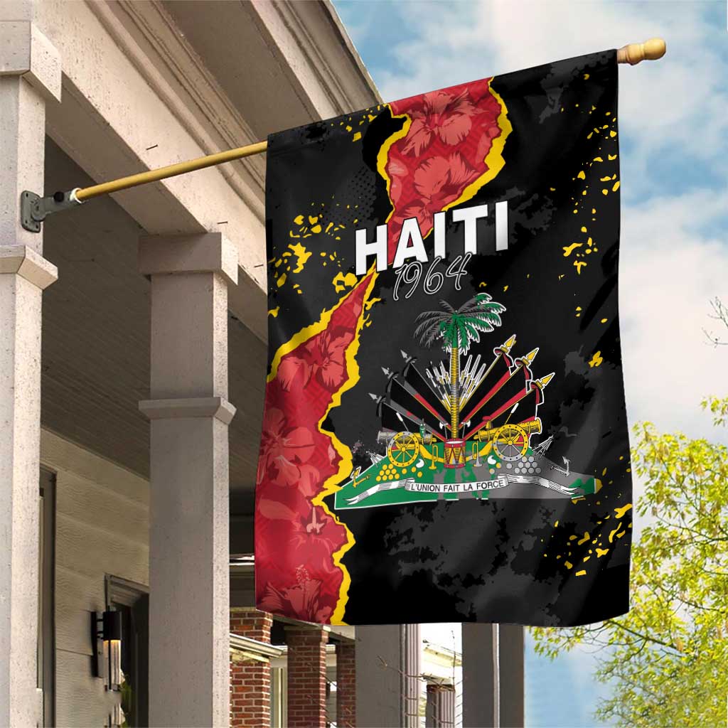 Haiti 1964 Garden Flag Coat Of Arms Unique Style - African Pride