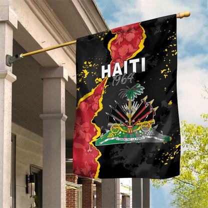 Haiti 1964 Garden Flag Coat Of Arms Unique Style - African Pride