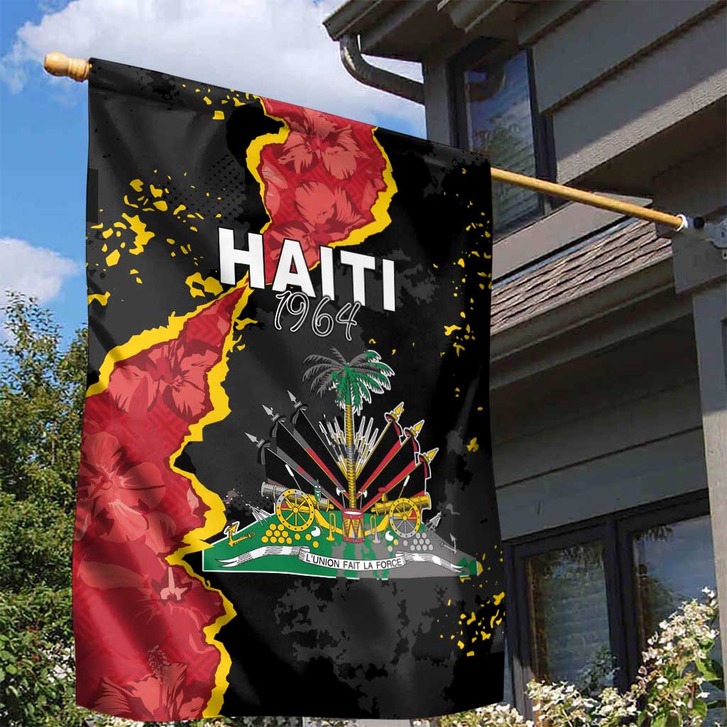 Haiti 1964 Garden Flag Coat Of Arms Unique Style - African Pride