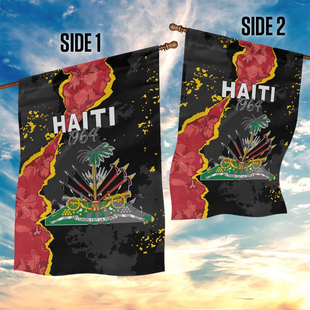 Haiti 1964 Garden Flag Coat Of Arms Unique Style - African Pride