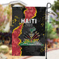 Haiti 1964 Garden Flag Coat Of Arms Unique Style - African Pride