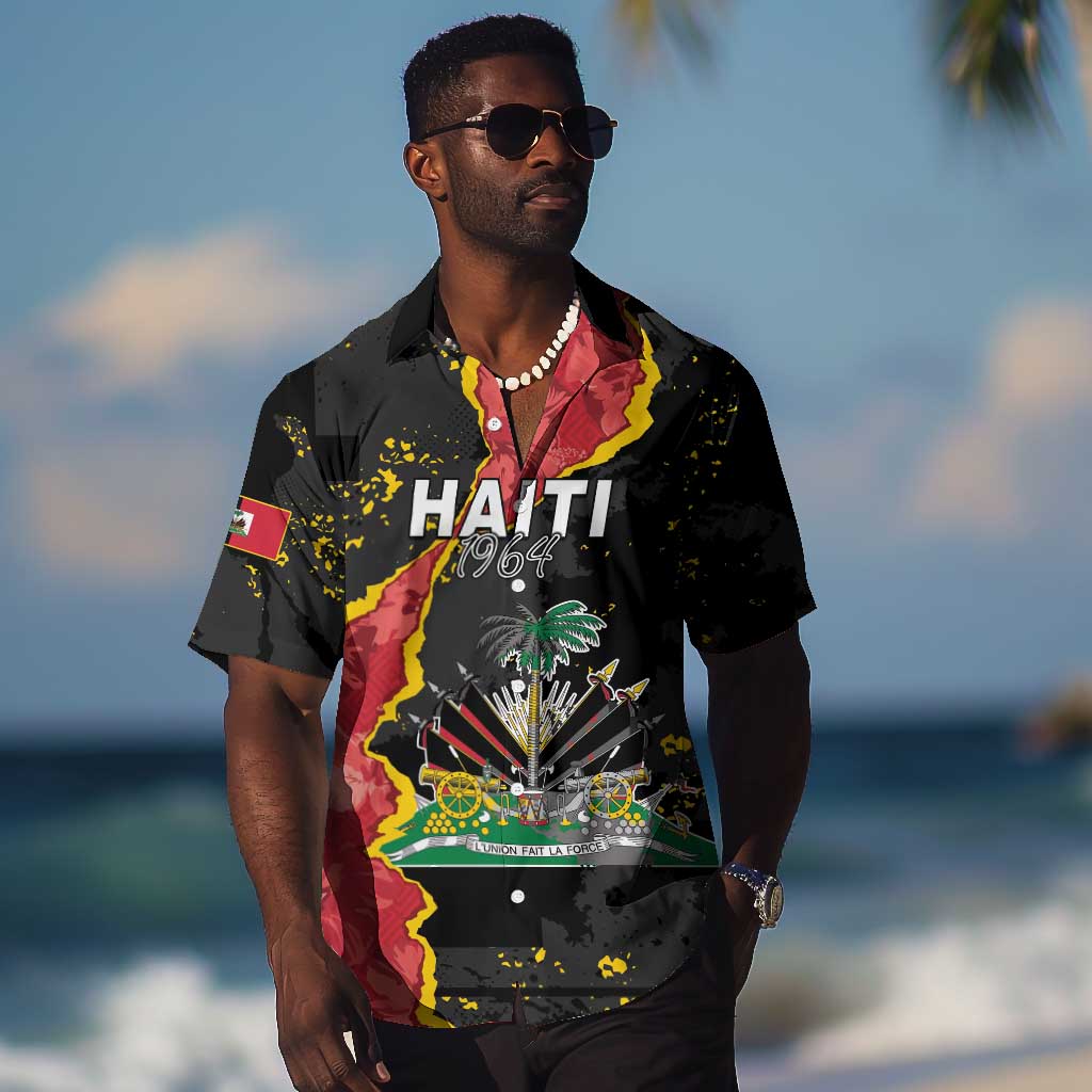 Personalised Haiti 1964 Hawaiian Shirt Coat Of Arms Unique Style - African Pride