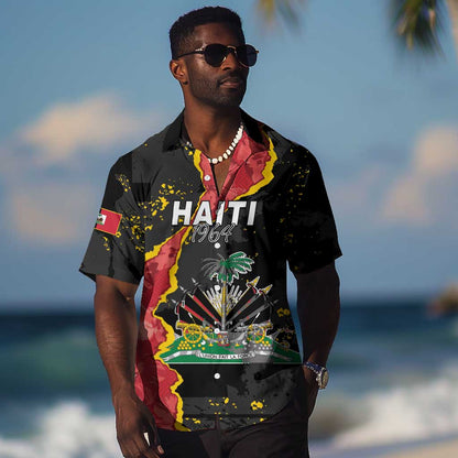 Personalised Haiti 1964 Hawaiian Shirt Coat Of Arms Unique Style - African Pride