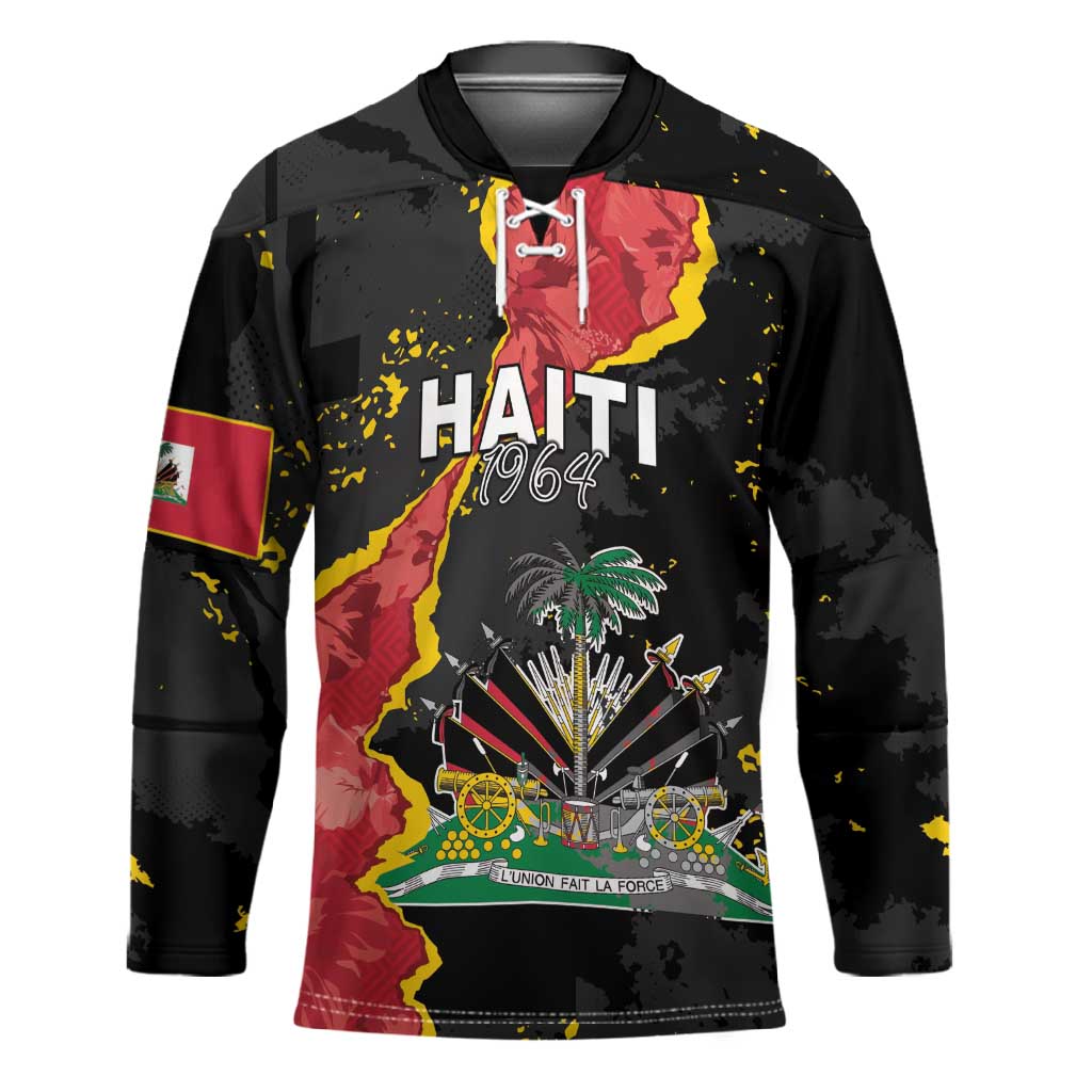 Personalised Haiti 1964 Hockey Jersey Coat Of Arms Unique Style