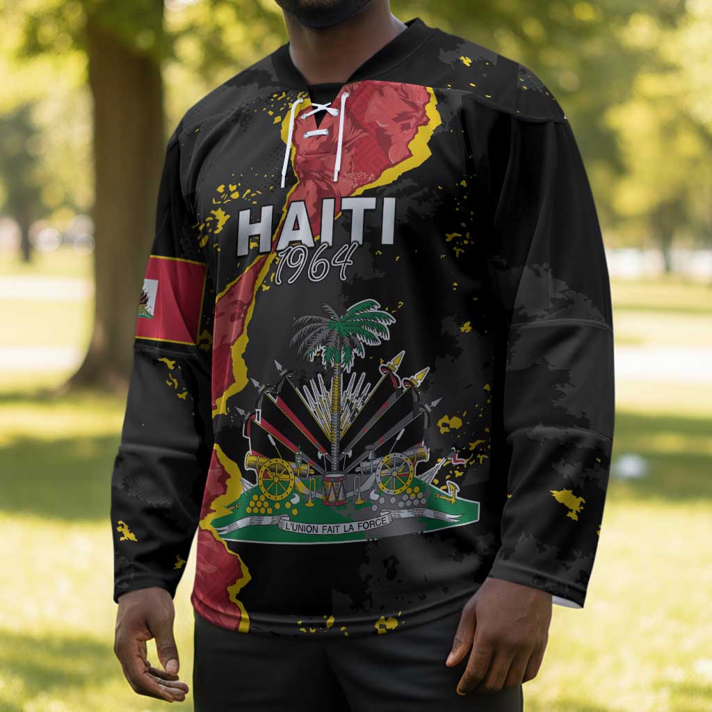 Personalised Haiti 1964 Hockey Jersey Coat Of Arms Unique Style