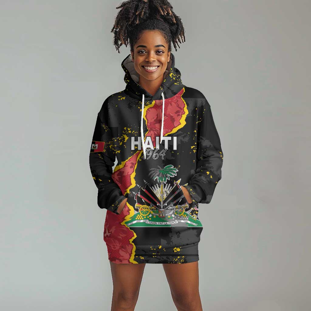Personalised Haiti 1964 Hoodie Dress Coat Of Arms Unique Style - African Pride