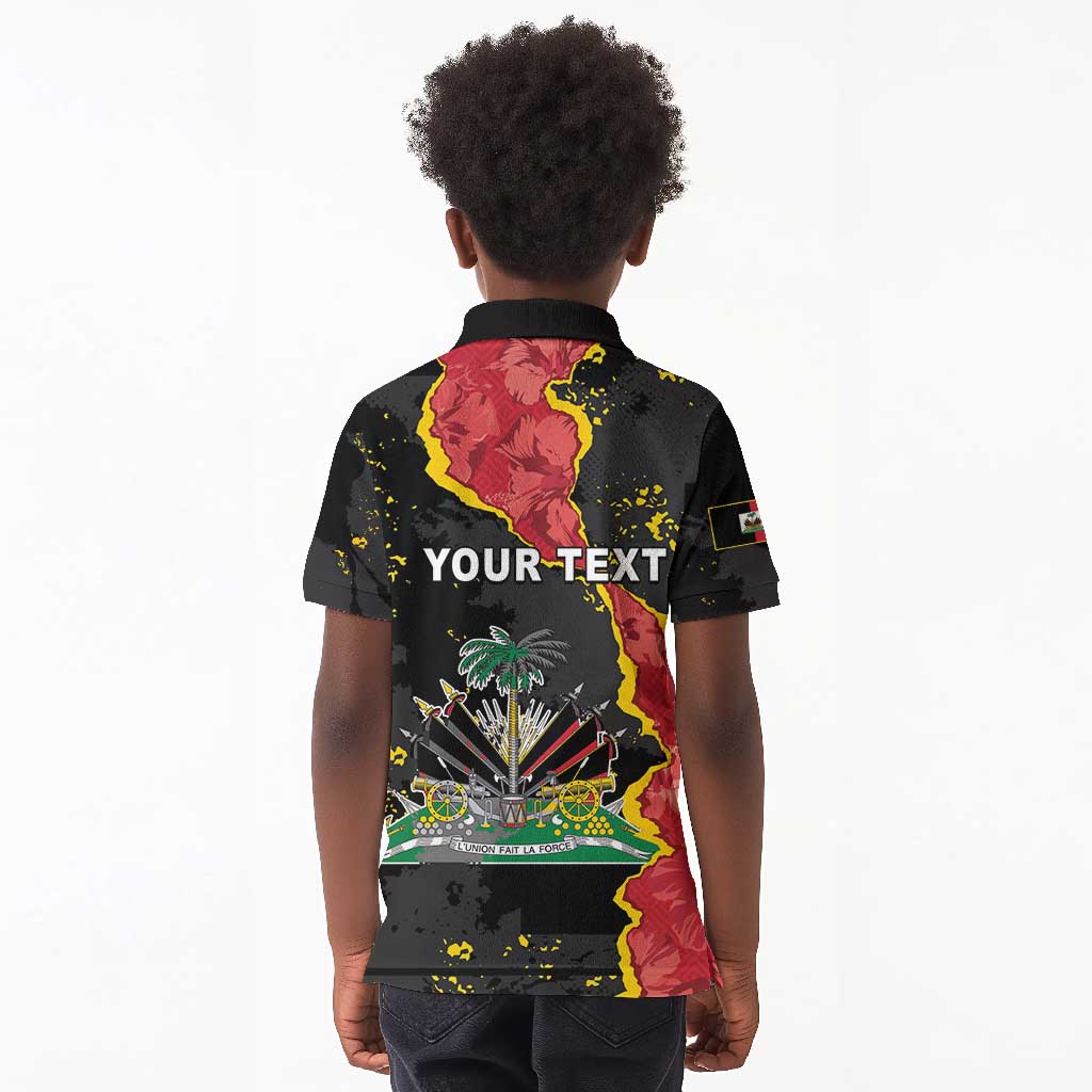 Personalised Haiti 1964 Kid Polo Shirt Coat Of Arms Unique Style - African Pride